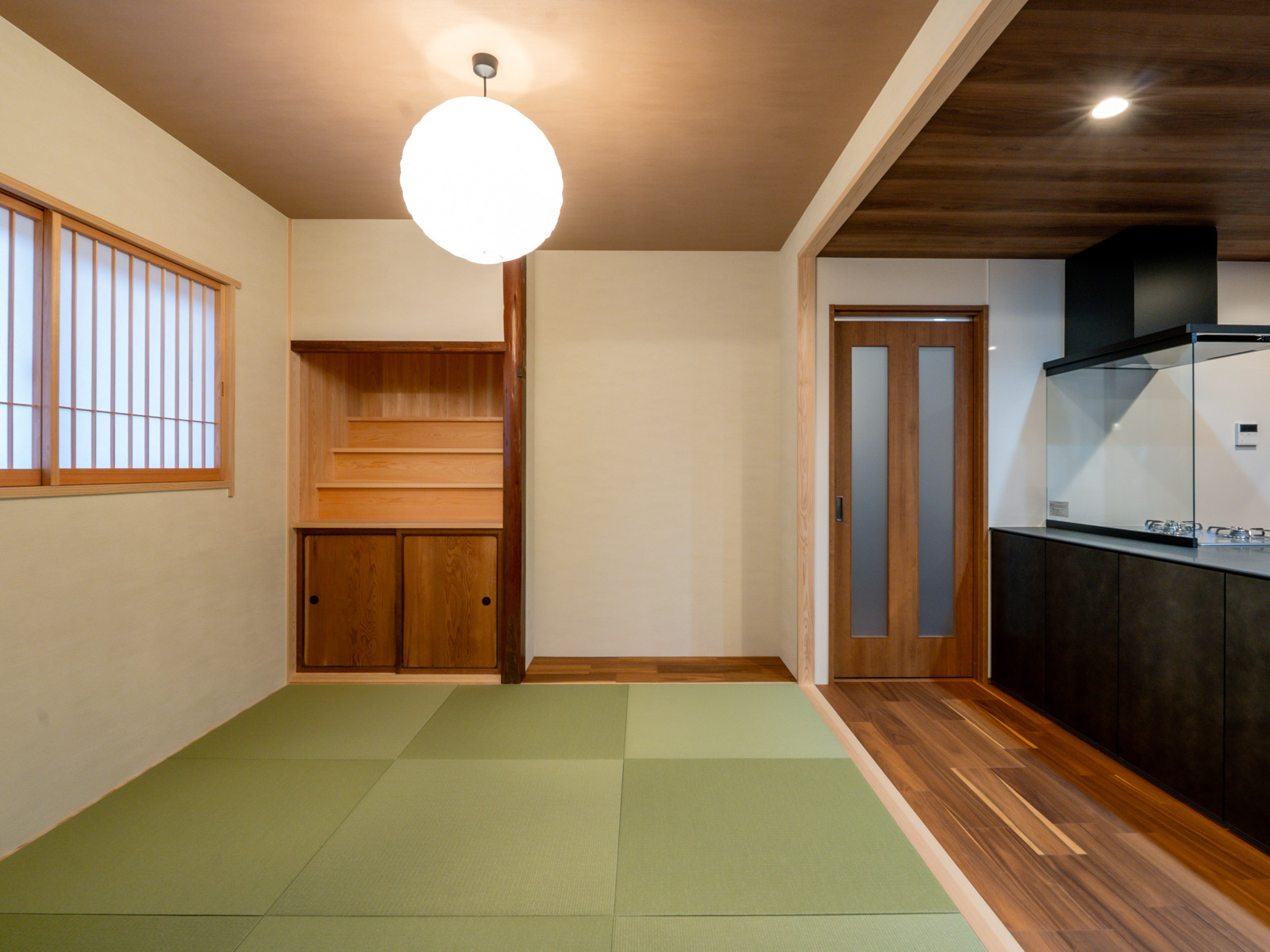 戸建住宅リノベーション後の収納と建具